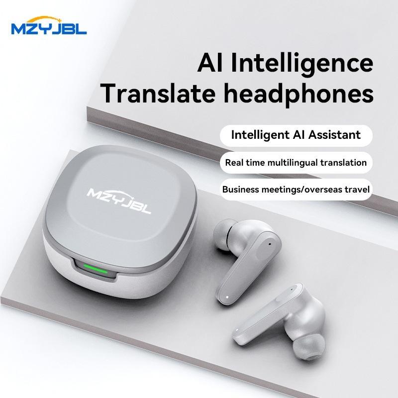 MZYJBL A98 Intelligent AI Translator Earbuds Wirless BT Languages Translation Headphones Real Time Voice Translators for Business Travel With APP 1