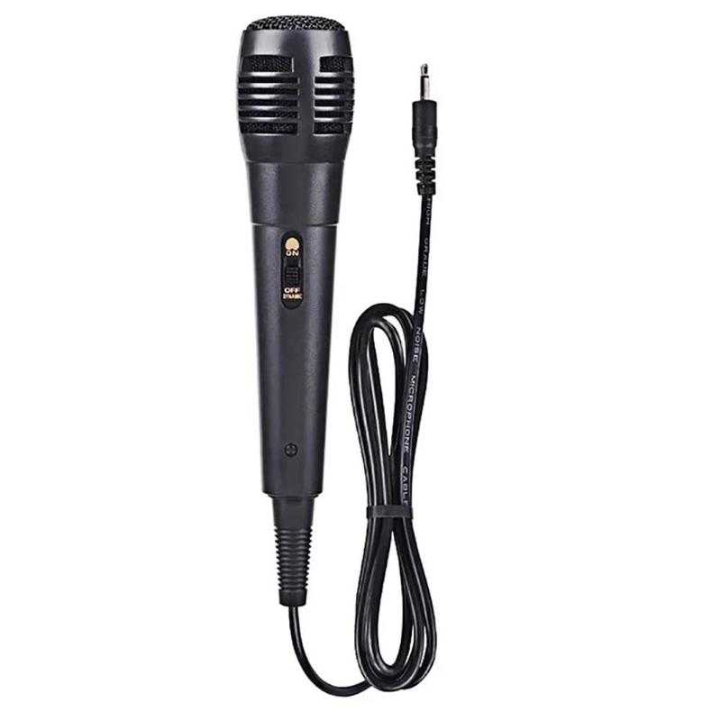 Micro động có dây, Tích hợp mới, Chuyên nghiệp để ghi âm Karaoke, Ống giọng nói 3,5 / 6,35mm, Mic giọng hát màu đen