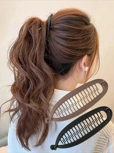Pasadores antideslizantes simples, elegantes accesorios de moda para mujeres, tocados minimalistas adecuados para cabello grueso en verano