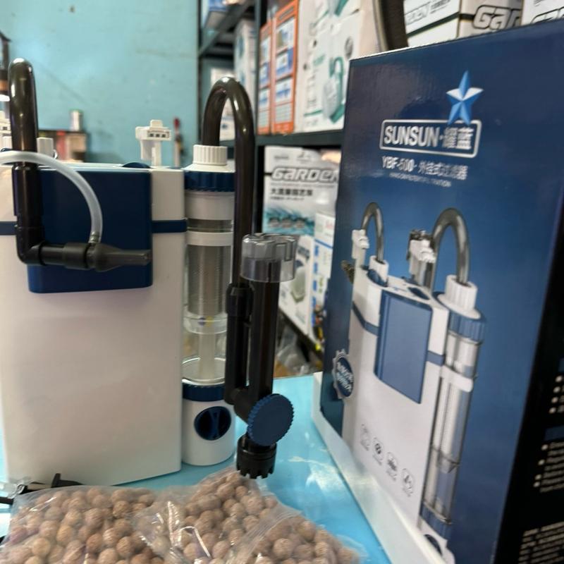 ￼Lọc treo YBF 500 600 Sunsun có tách phân và lọc váng hiệu quả dùng để lọc nước bể cá hồ thuỷ sinh máy  lọc