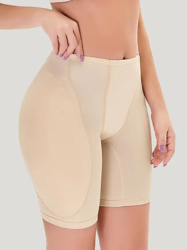 Women's Solid High Waist Shapewear Shorts, Tummy Control Butt Lifting Shapewear Bottoms, Women's Shaper for Daily Wear 4