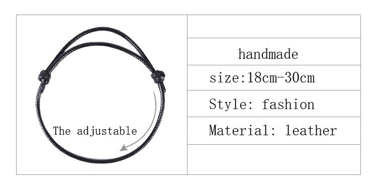 Product Introduction of Charm Bracelet Red Coffee and Black Wax Rope Anklet Barefoot Sandals Accessories Foot ChainAnkles for Women Men Gift 1