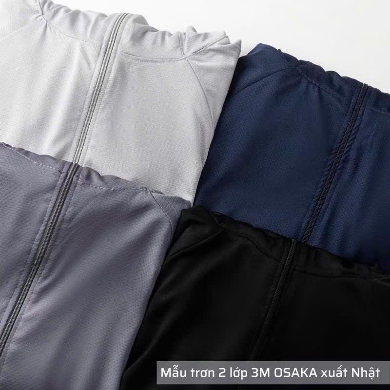Áo Chống Nắng Viền Tay 2 Lớp Nam Nữ Chống Tia UV Thoáng Mát Thấm Hút Mồ Hôi 7