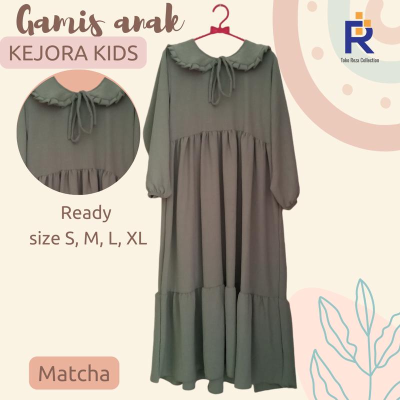 GAMIS ANAK KEJORA KIDS TERBARU/ FASHION MUSLIM/ BAJU ANAK TANGGUNG/ DRESS / SIZE S M L XL/ BISA COD 2