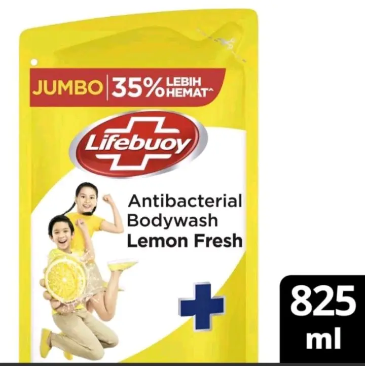 Lifebuoy Sabun Mandi  Refill [ 825 ml ] Soap Membersihkan Cair Lemon 1