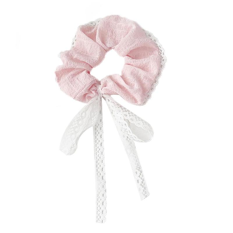 Product Introduction of Scrunchie Ruy Băng Nổi, Thiết Kế Nơ Ren, Dây Buộc Tóc, Nút Thắt Nơ Ruột Hàn Quốc, C0X9 12