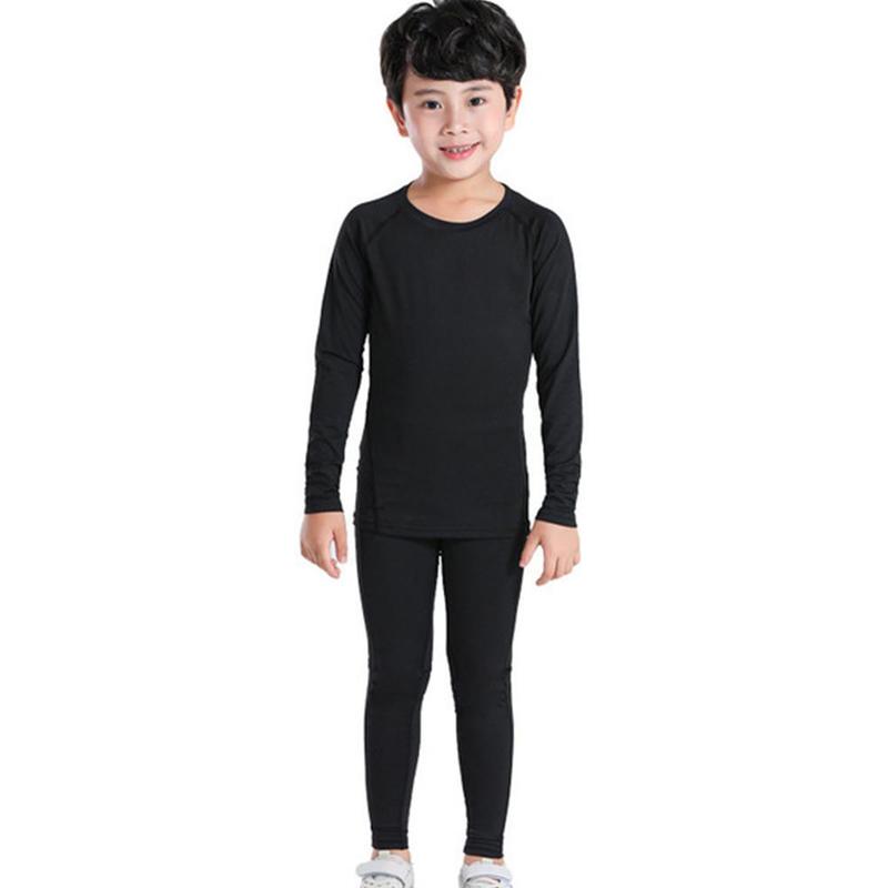 Product Introduction of 1pcs Kids Tights Suit Sportswear Children's Quick-Drying Breathable Sports Basketball Running Thermal Underwear 27