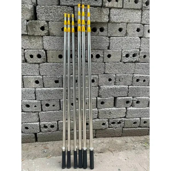 (Chất lượng - Dày Nặng) Sào rút inox chốt âm vàng từ 2m1 đến 7m