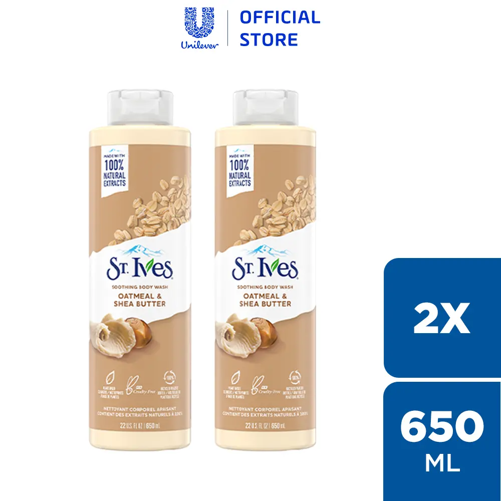 Combo 2 Sữa tắm ST.IVES Dưỡng Body 650ML x2 (tùy chọn mùi)