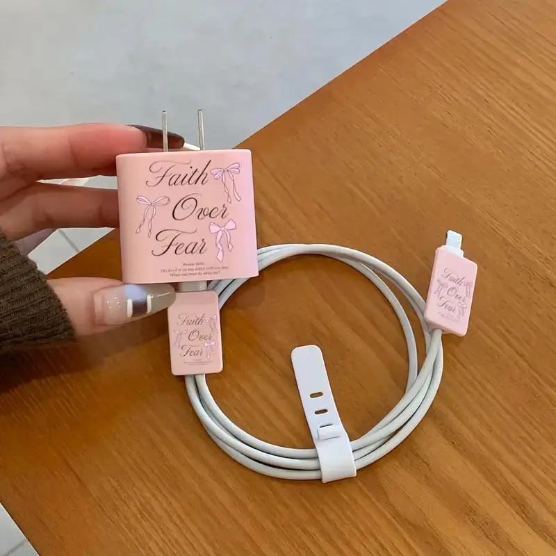 Phone Case with Charger Saver, Decorative Phone Protector Cover, Phone Accessories Compatible with iPhone 11 12 13 14 15 16 Pro Max 5