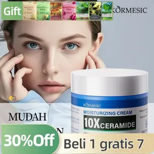 [Manfaat luar biasa! Beli 1 dapat 7 gratis] CERAGLOW YOUTH CREAM ANTI WRINKLES CREAM, Pelembap Kulit dengan 10X Ceramide Probiotik, Melembapkan & Mencerahkan, Bebas Alkohol, BPOM & Halal, 50g
