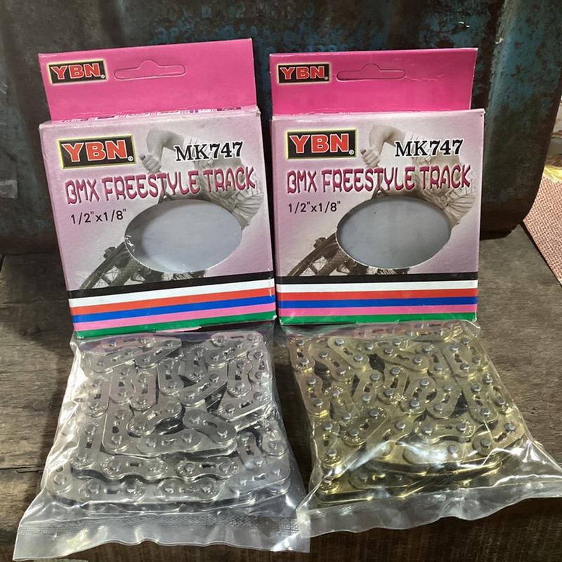 Sên YABAN - YBN MK747 Chịu Lực Cao, Siêu Bền Bỉ Cho Dòng Xe BMX & FIXED GEAR [ Bạc - Vàng ] dùng cho xe đạp fixed gear Gắn Xe Đạp Sports Đạp Xe Đạp Đạp Xe Đạp