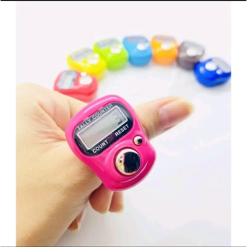 1PCS Tasbih Digital Mini Jari Alat Hitung Finger Electrik Tasbeh Tally Kecil LED A244 2
