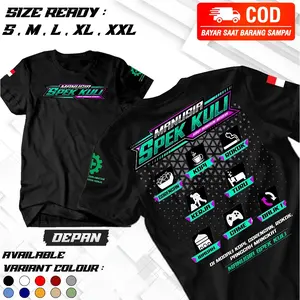 ahzaaashop - Kaos Manusia Spek Kuli - Baju Distro Kata Kata Mesin Tempur Pejuang Rupiah Pekerja Keras - Baju Distro Terbaru - Cocok Untuk Pria Wanita - Kaos Viral - Kekinian - COD