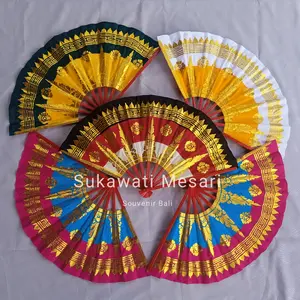 Kipas Penari Bali Bahan Metris Prade Balinese Dancing Hand Fan Untuk Pentas Dan Souvenir