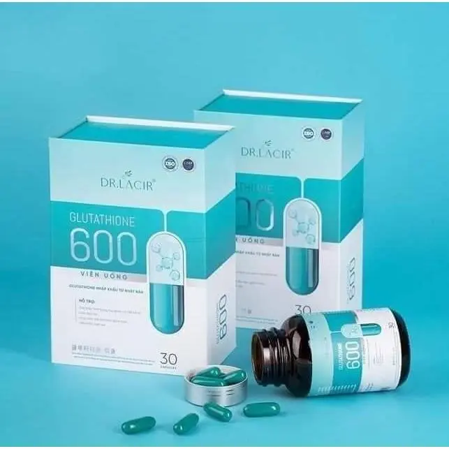 Viên Uống Nám Trắng Da Glutathione 600 Dr Lacir Chính Hãng Hạn Chế Lão Hoá Da, Nếp Nhăn, Tăng Nội Tiết Tố Nữ 5