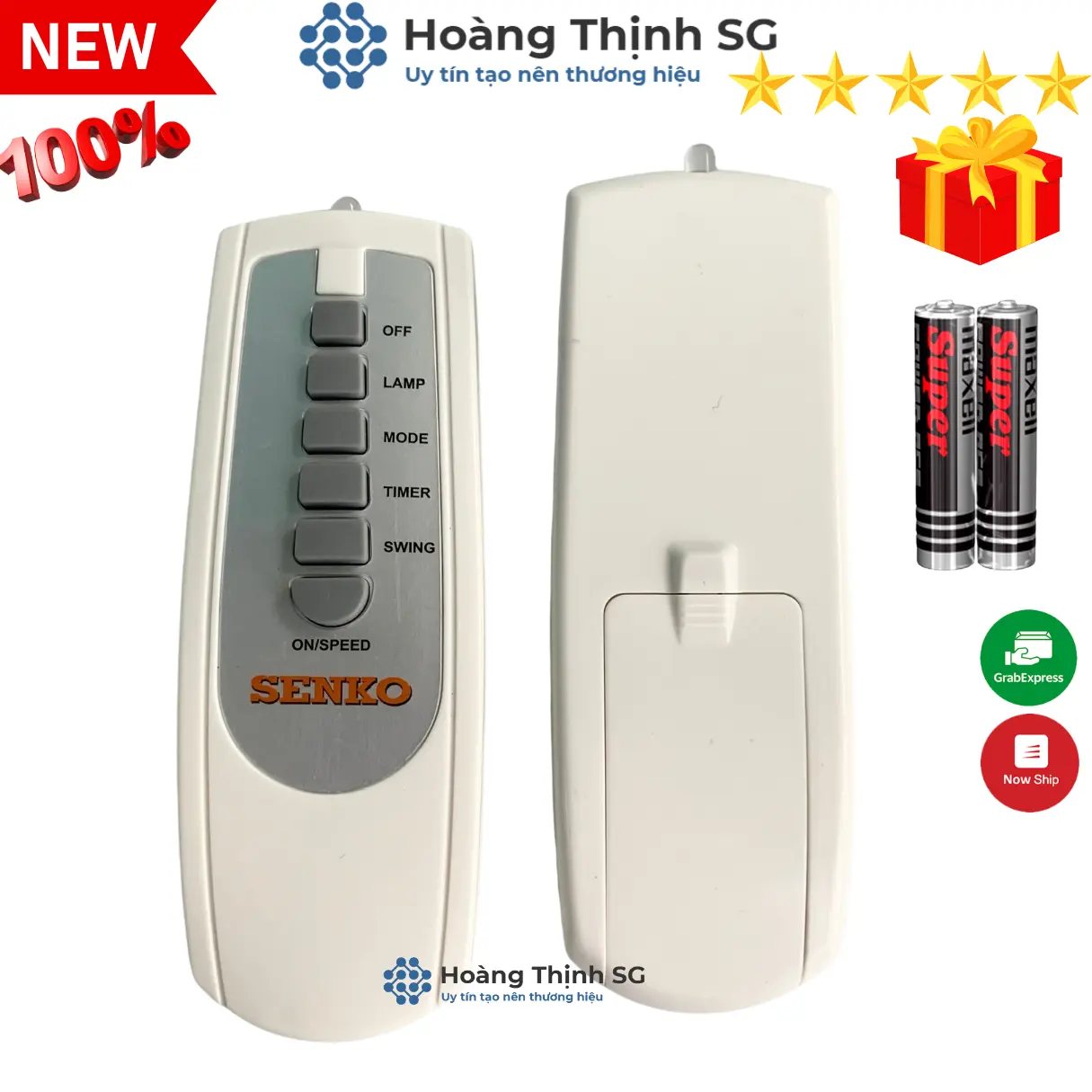 Remote điều khiển quạt SENKO, điều khiển quạt SENKO - Tặng kèm pin