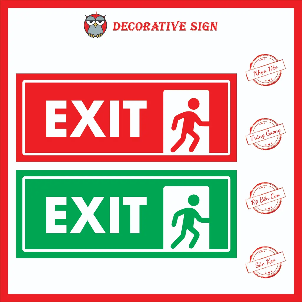 Bảng Chỉ Dẫn Lối Thoát - Exit