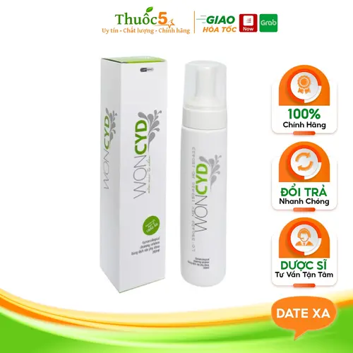 Dung Dịch Vệ Sinh Phụ Nữ Tạo Bọt WONCYD Làm Sạch Sâu Chai 200ml
