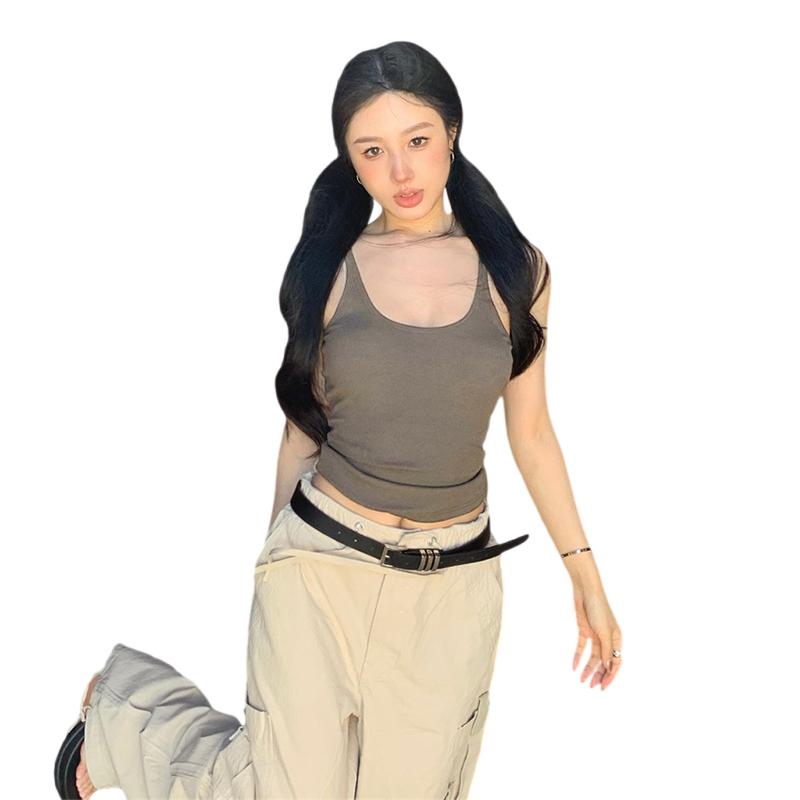 Product Introduction of Áo Yếm Cho Nữ, Áo Không Tay, Cổ Chữ U, Màu Trơn Thích Hợp Cho Mùa Hè, Áo Vest, Thích Hợp Cho Bữa Tiệc Và Câu Lạc Bộ 37