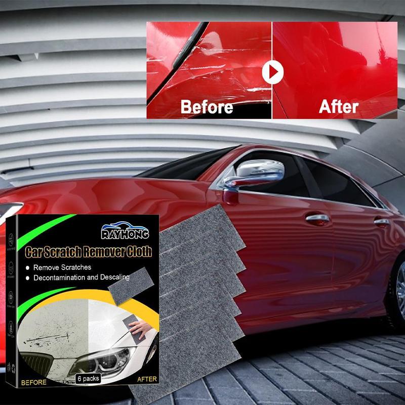 Product Introduction of 6PC Nano Car Scratch Remover Easily Repair Multifunction Cloth Restore Nano Nanosparkle D9F0 21