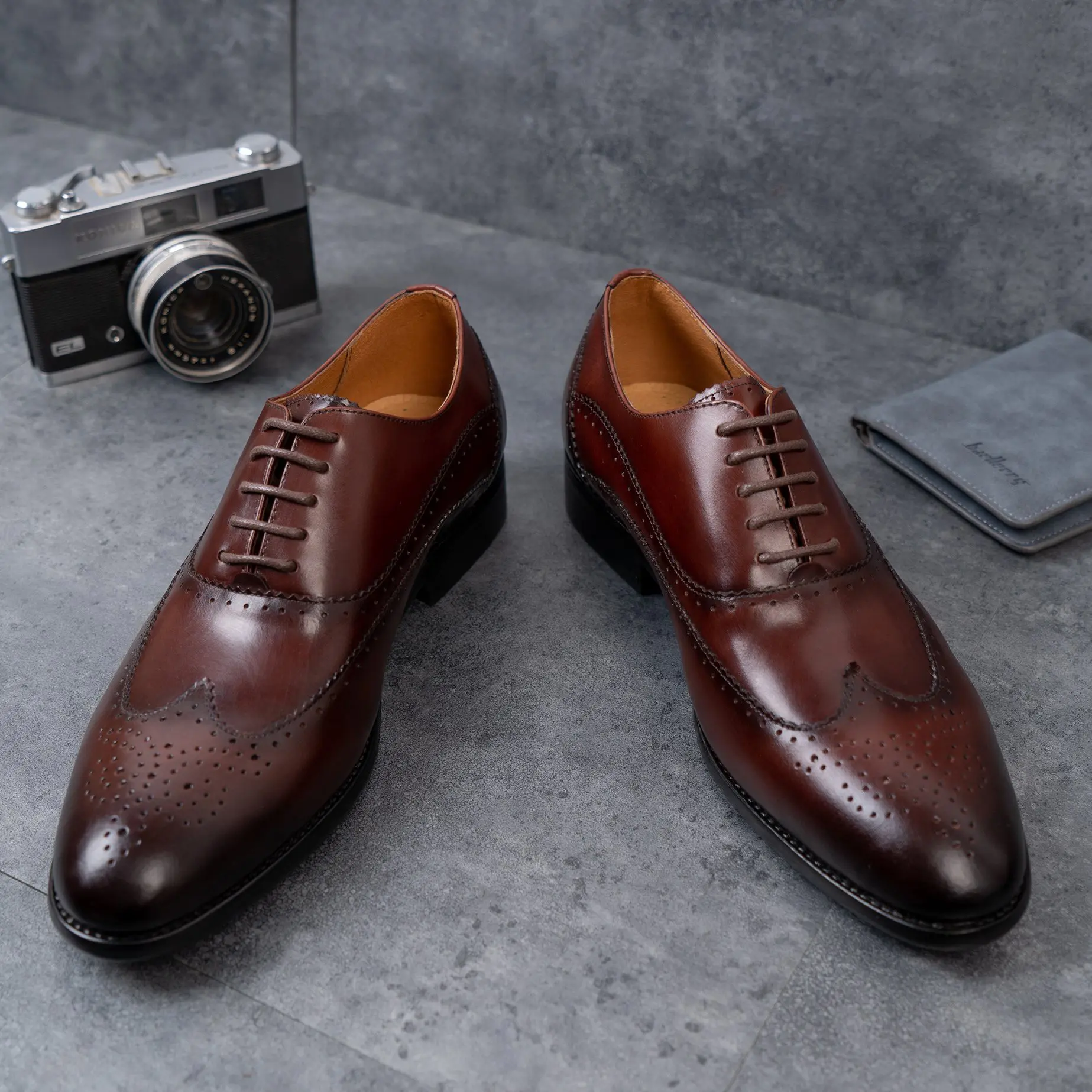 Giày da nam Handmade - Oxford M236