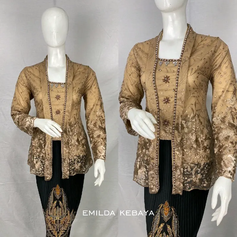 Kebaya KutuBaru / KutuBaru Tille / Kebaya Modern / Kebaya Remaja / Kebaya Tradisional / Kebaya Kutu Baru Pendek Tille Payet Modern 5