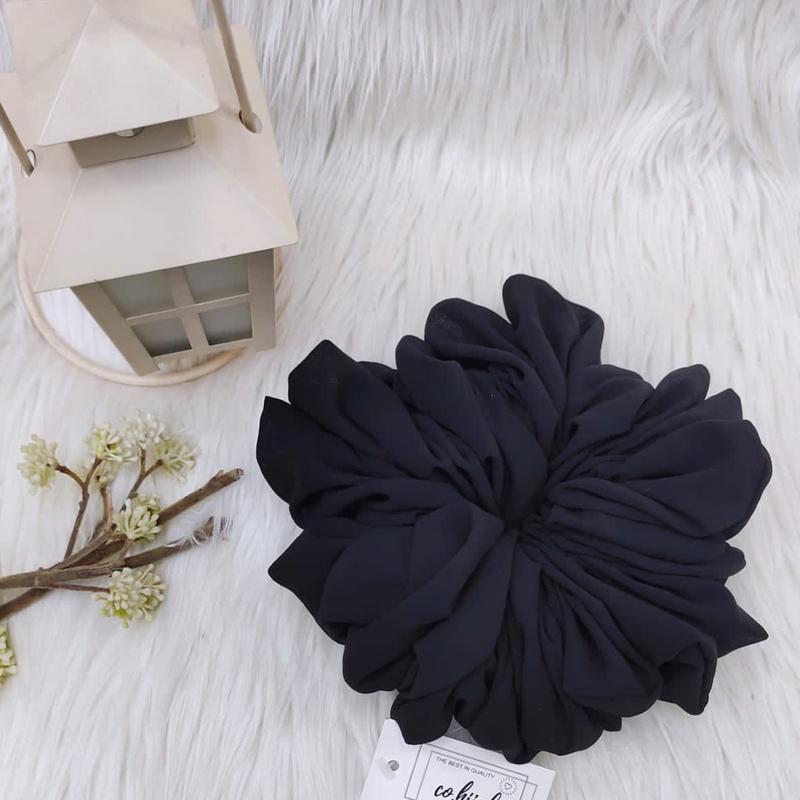 [ 2pcs ] Scrunchie Hijab Premium | Ikat Rambut Anti Pusing 3