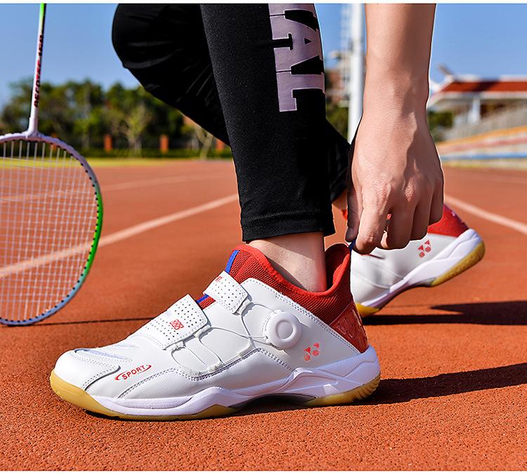 Product Introduction of In Stock Professional Badminton Shoes Tennis Shoes Volleyball Shoes in Stock Professional Badminton Shoes Tennis Shoes Volleyball Shoes New Casual Badminton Shoes Breathable Non-Slip Men's and Women's Lightweight Table Tennis Sneaker Tennis Training 21
