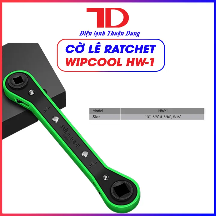 Cờ lê bánh cóc WIPCOOL, chất lượng cao, Cờ lê hai đầu, Dụng cụ sửa chữa máy lạnh làm lạnh, Điện Lạnh 0