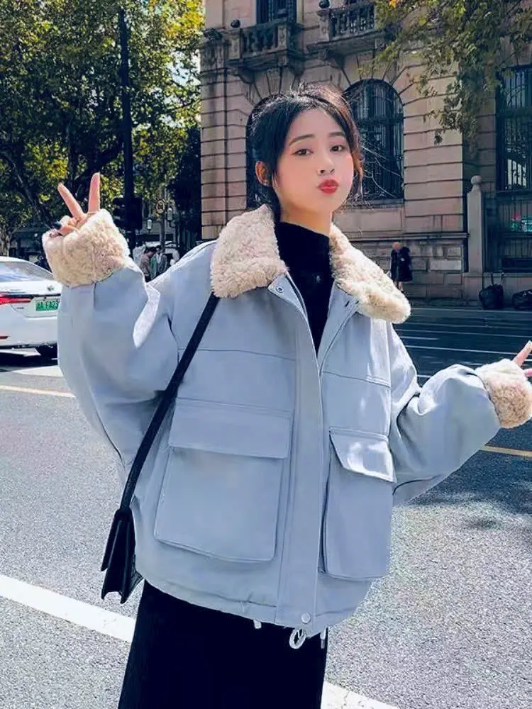 Áo Khoác Dạ Nữ Phối Lông Chất Vải Dày Dặn Có Túi Hộp Form Rộng Thời Trang Đẹp Jacket Women