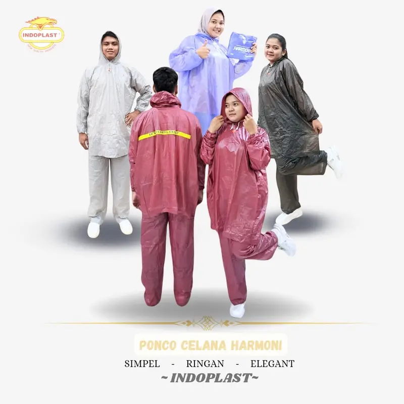 Jas Hujan Celana cowok cewek Tahan air 0