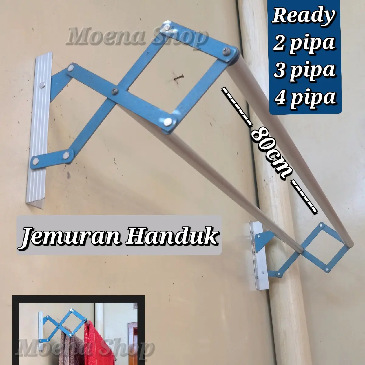 Jemuran Handuk Minimalis 80 cm