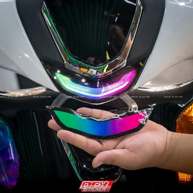 1 Miếng Decal Dán Đèn Demi SH 2020 - 2024 Kiểu Led Audi | SH 125i 150i 160i 350i | Chất Liệu Decal PVC 3 Lớp Không Thấm Nước Không Phai Màu Nhãn Dán Tem Nhãn Dán Chống Nước