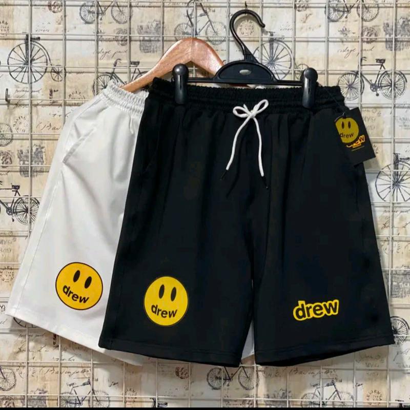 Quần Short DREW Nam Nữ Chất Vải Thun Poly 2 DA, Quần Đùi Thể Thao dây rút dễ phối đồ 1