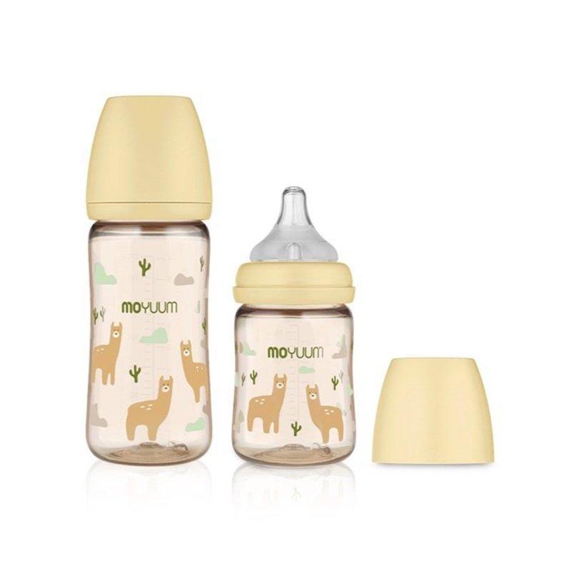 [Deal Hời]Combo 2 Bình sữa cho bé tập uống Moyuum Hàn Quốc 170ml/270ml với núm mềm lắp chặt Cho Bé Trai Bé Gái. Voi bình sữa  cho bé