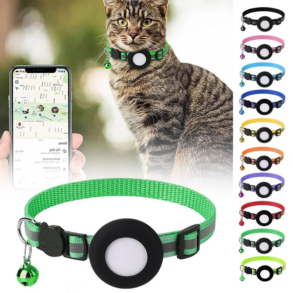 Cat Reflective Collar 10 Colors With Bell Reflective Collar Pendant Cat And Dog Universal Color