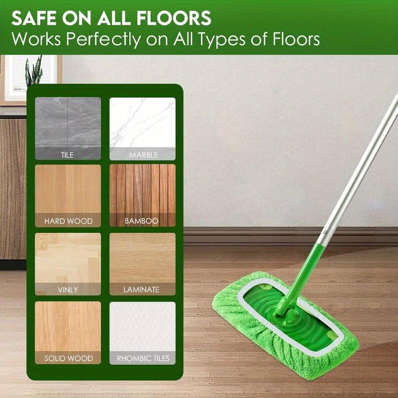 Miếng Lót Thay Thế Cây Lau Nhà, Cao Cấp, Có Thể Tái Sử Dụng, Bộ 4 Cái, Có Thể Giặt Được, Bền, Hấp Thụ Cao, Thích Hợp Để Vệ Sinh Khô Và Ướt 8