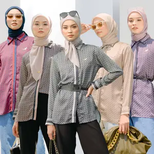 Mylady  Briella Shirt cantik kancing Mewah Motif Muslim  Wanita