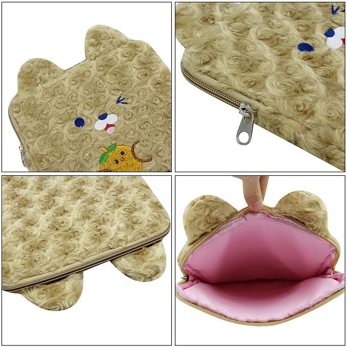 Tas Sleeve Tablet Universal Lucu 11 Inch Compatible for iPad Bag Penyimpanan Pouch Cute Sarung Tab Karakter Rabbit Bear Animal 7 8 9 10 11 Inch Korean Style 5