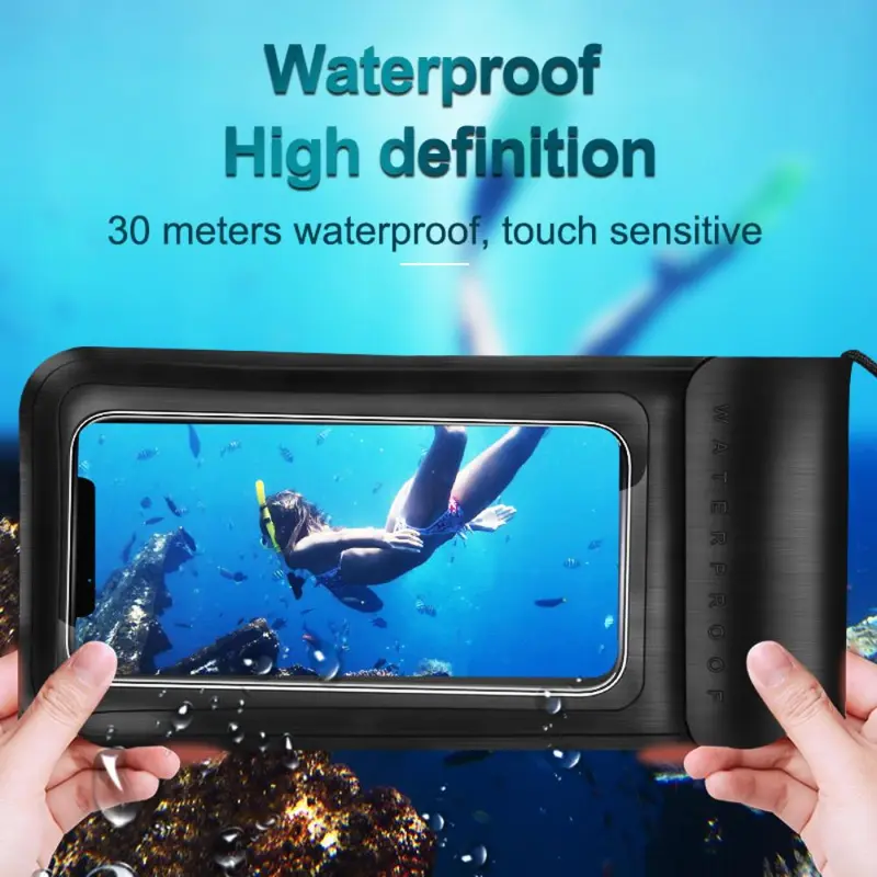 Waterproof Phone Case, Touch Screen TPU Outdoor Swimming Diving Mobile Phone Underwater Dry Bag, Universal Waterproof Case 6