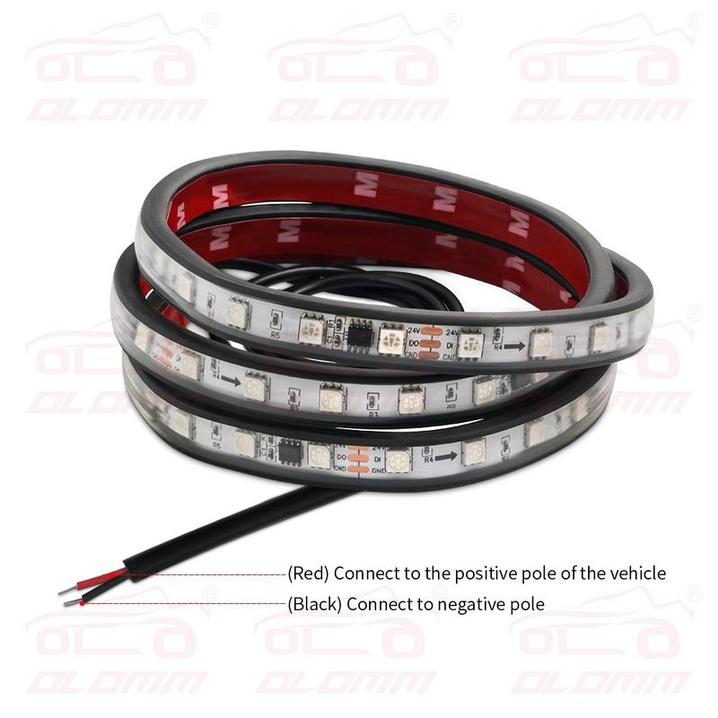 Product Introduction of 🇵🇭 12V 24V Universal LED Flashing RGB Car Truck Ambient Decoration Light Roof Bumper Door Warning Striplight Streamer Indicator 33