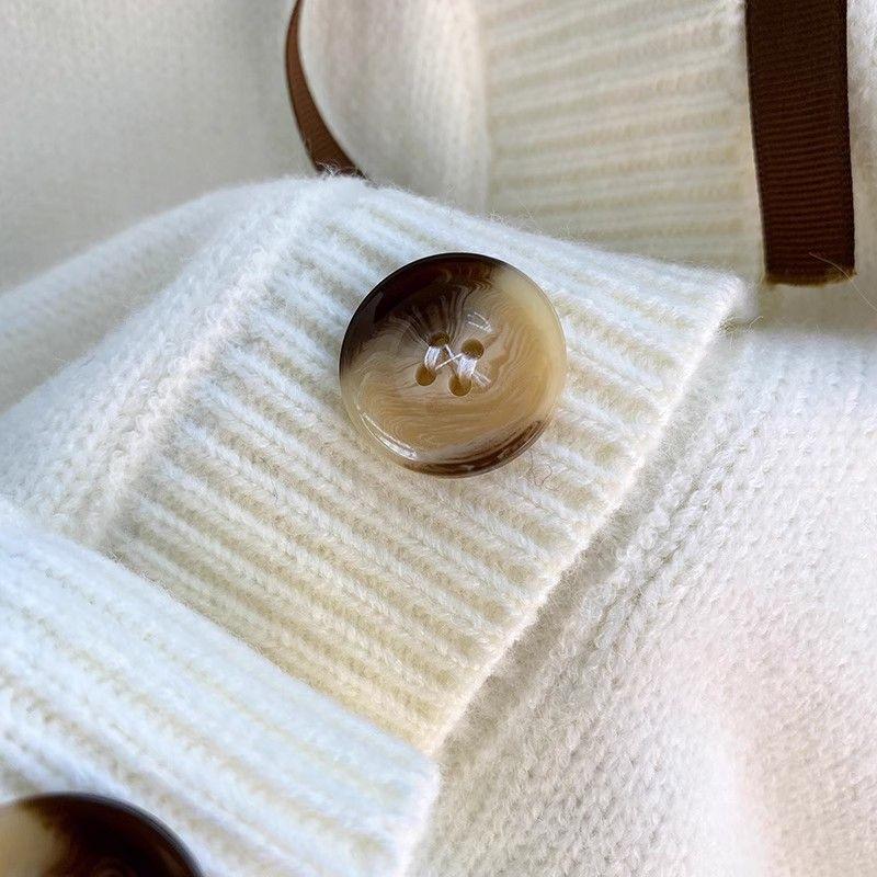 Product Introduction of Áo Cardigan Len, Quần Áo Nữ, Dáng Rộng Vừa Vặn, Phong Cách Nhẹ Nhàng, Áo Dệt Kim, Hàng Mới Về Đầu Xuân 2024 4
