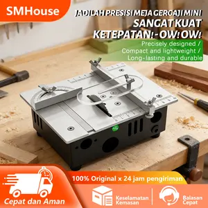 Meja Multifungsi Mini Saw Gergaji Desktop Listrik Rumah Tangga Kecil Alat Pemotong DIY Mesin Pemotong Bubut Bangku Kayu
