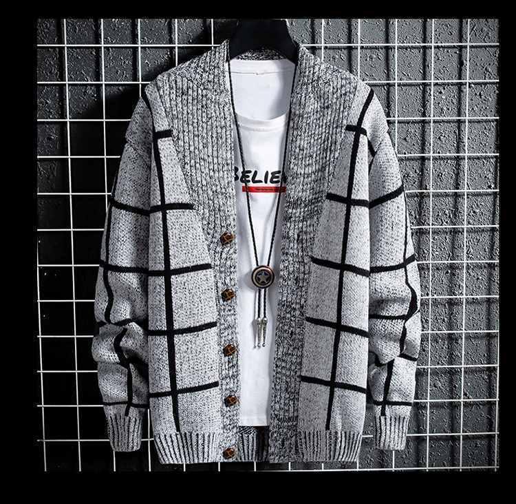 Product Introduction of [1345 People Praise] Knitted Cardigan Thickened Spring and Autumn New Men's Sweater Coat Korean Style Trendy Casual Sweater Autumn and Winter Jacket Parent 21