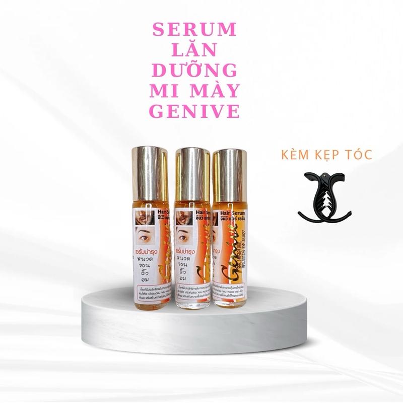 COMBO 2 Chai GENIVE Hair Serum Lăn Dưỡng  Mi Mày Thái Lan Chính Hãng 10ml Nữ Women