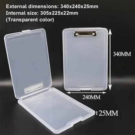 Clipboard + Storage Alas Papan Ujian / Papan Jalan 2in1 / Clipboard 2 in 1 / Clip Board A4 6