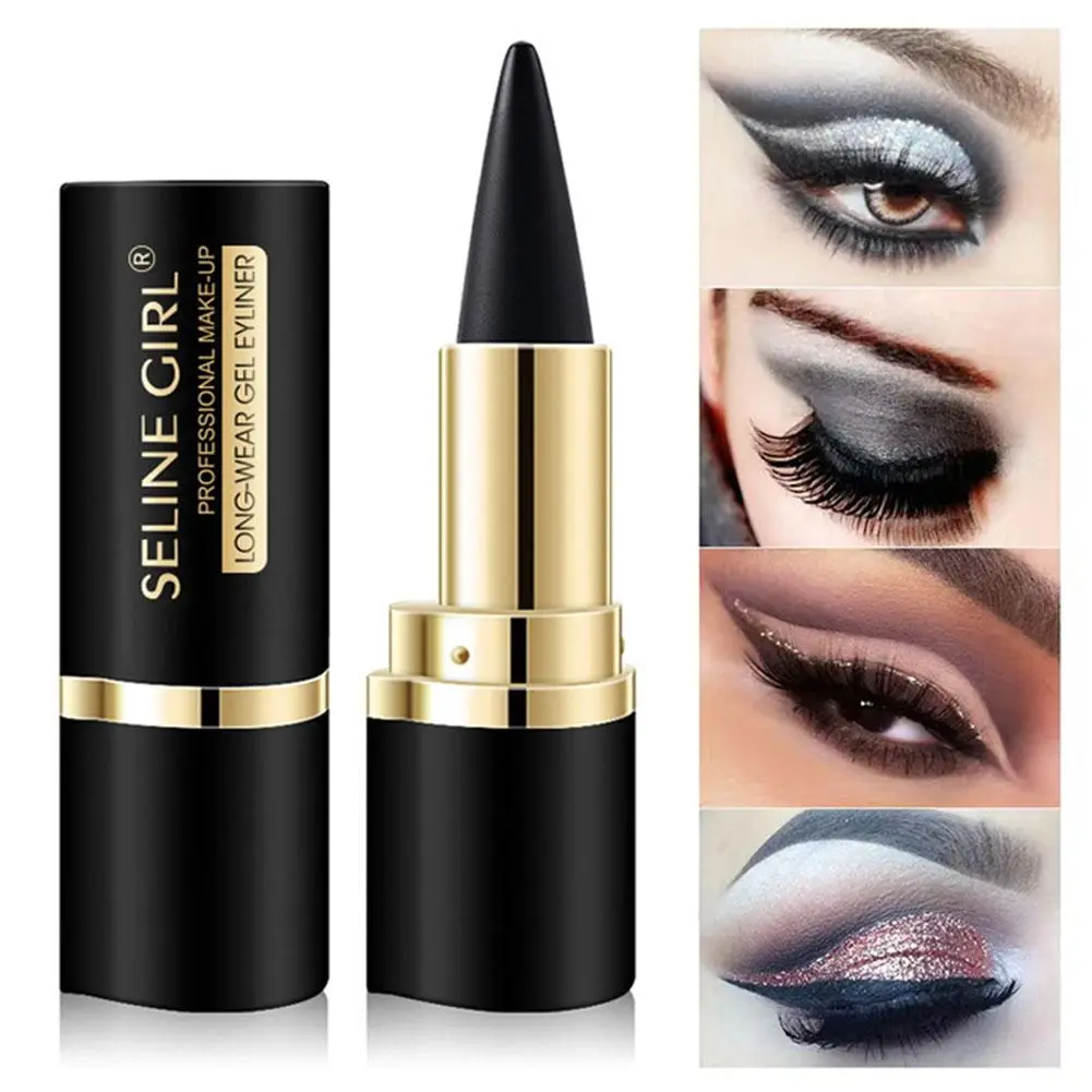 Waterproof Eyeliner Cream Quick Drying Matte Black Eyeliner Solid A9L3