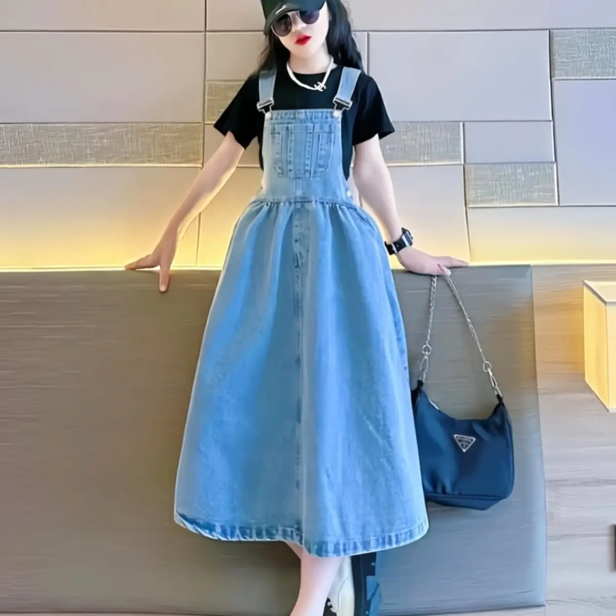 (Yv)Yếm váy và áo cộc cotton cho bé yêu Jean