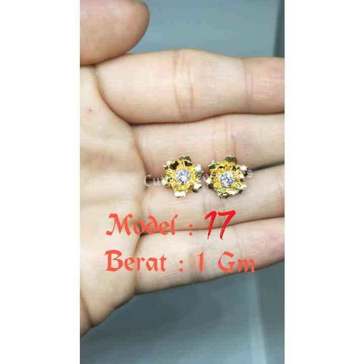 Anting giwang titanium anti luntur & karat 3